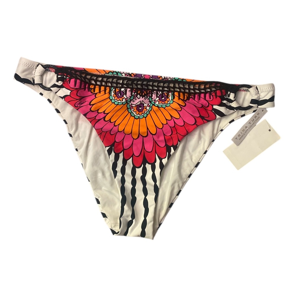 Trina Turk Multicolor Floral Bikini Bottom NWT 10